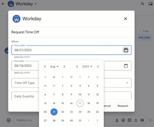 Introducing Workday app for Google Chat