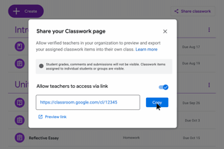 Simplify lesson planning with shareable class templates and classwork with new Google Classroom beta 