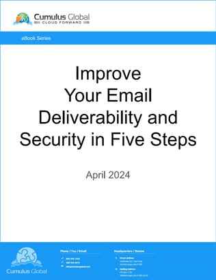 eBook - Improve  Your Email Deliverability and Security in Five Steps.cover